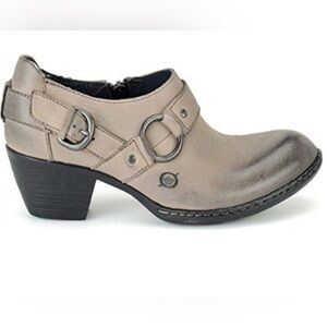 Born “ZOWY” Grey Women's ankle boot with Buckle Detail size 6 M NIB
